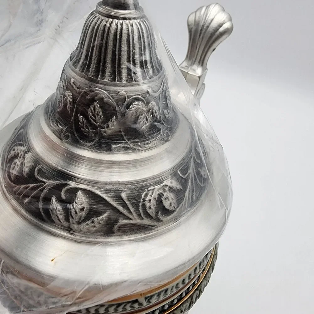 Vintage Lidded Beer Stein 9.5